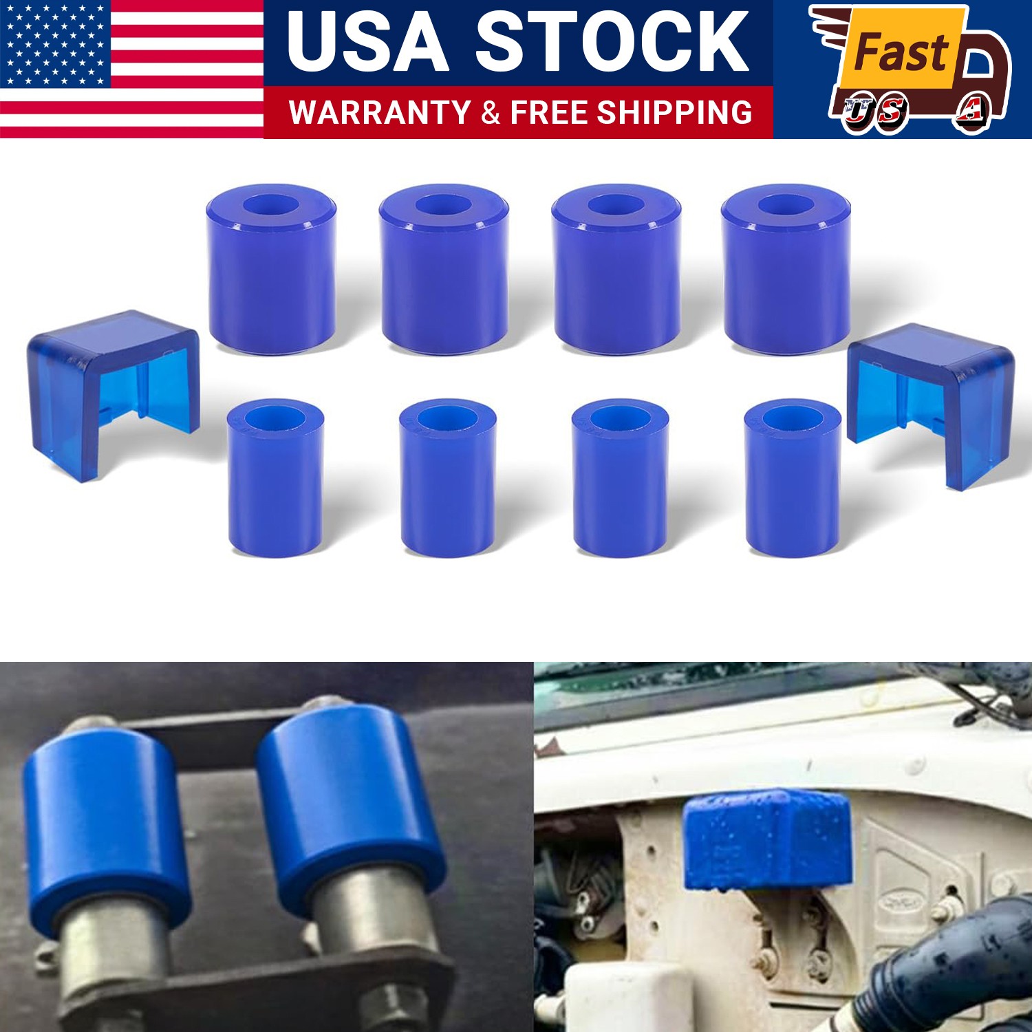 Polyurethane Hood Roller Hood Bushings Bumpers Kits for Peterbilt 379 357 Parts