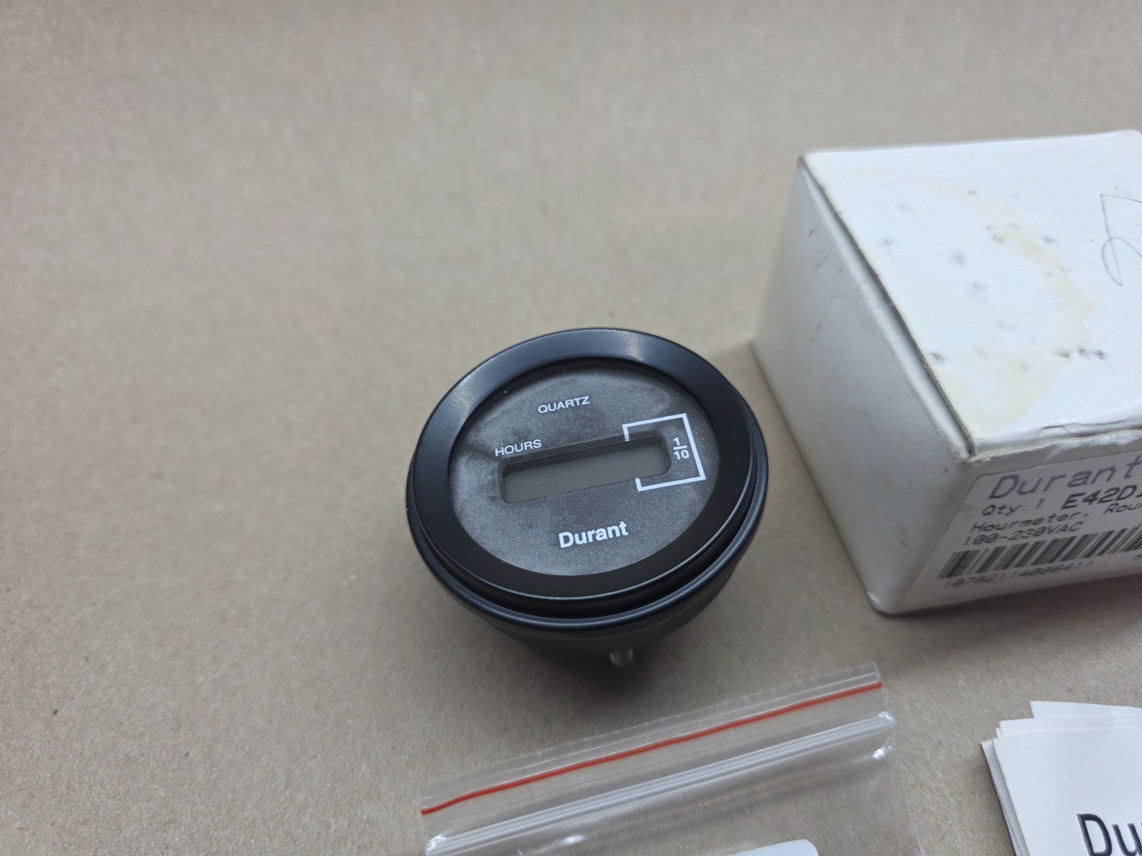 Durant E42DIR48230 Hour Meter 48-150VDC / 100-230VAC