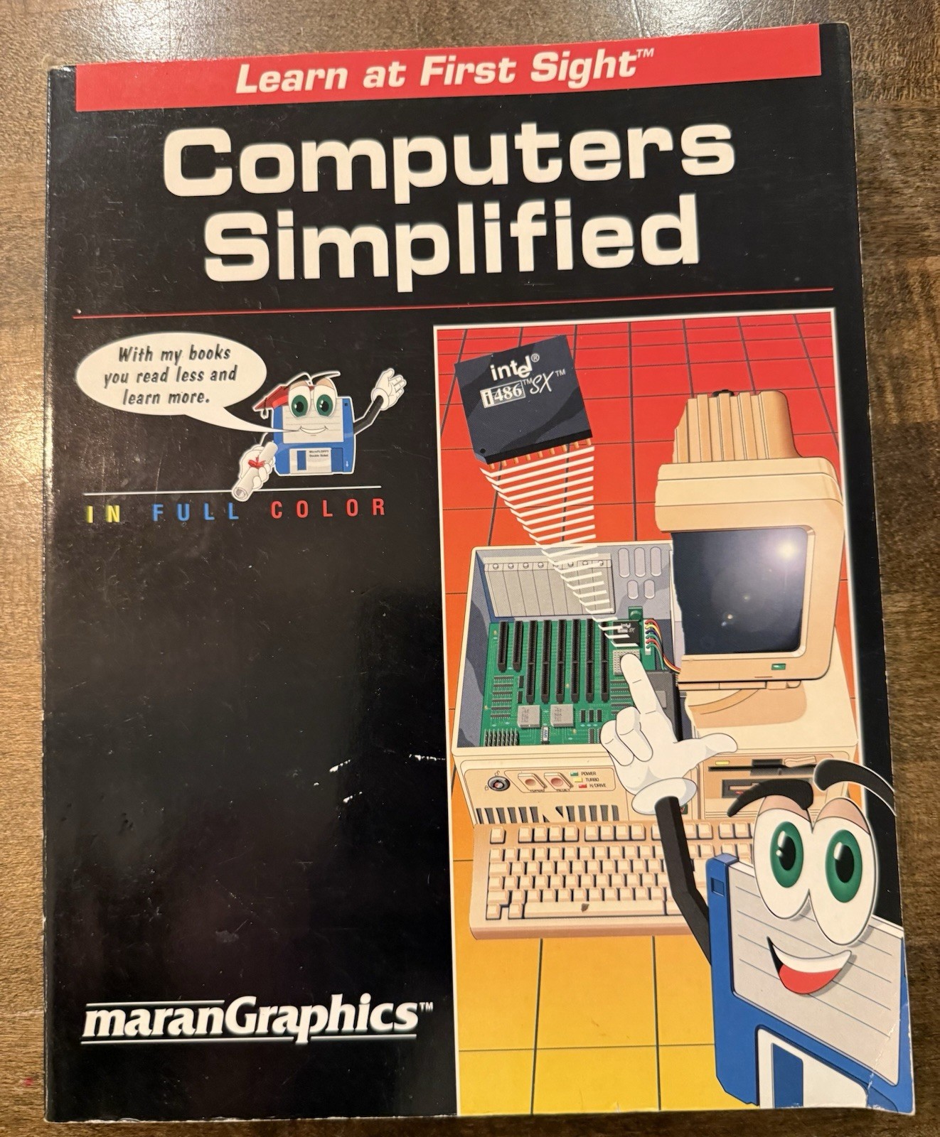 Computers Simplified 1993 Maran Graphics Tech Book How To 486