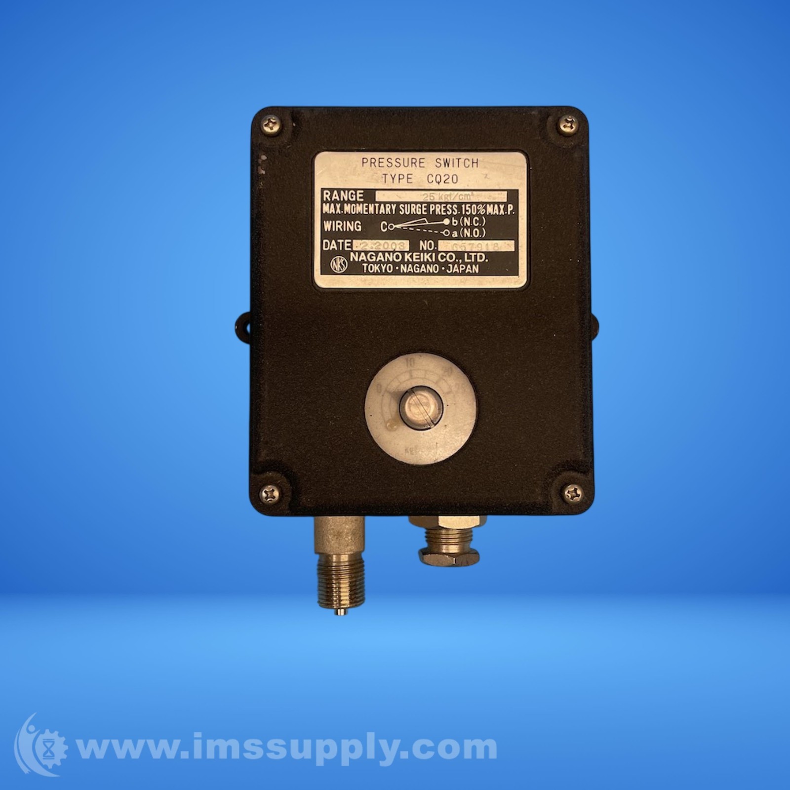 Nagano Keiki CQ20 Pressure Switch FNIP