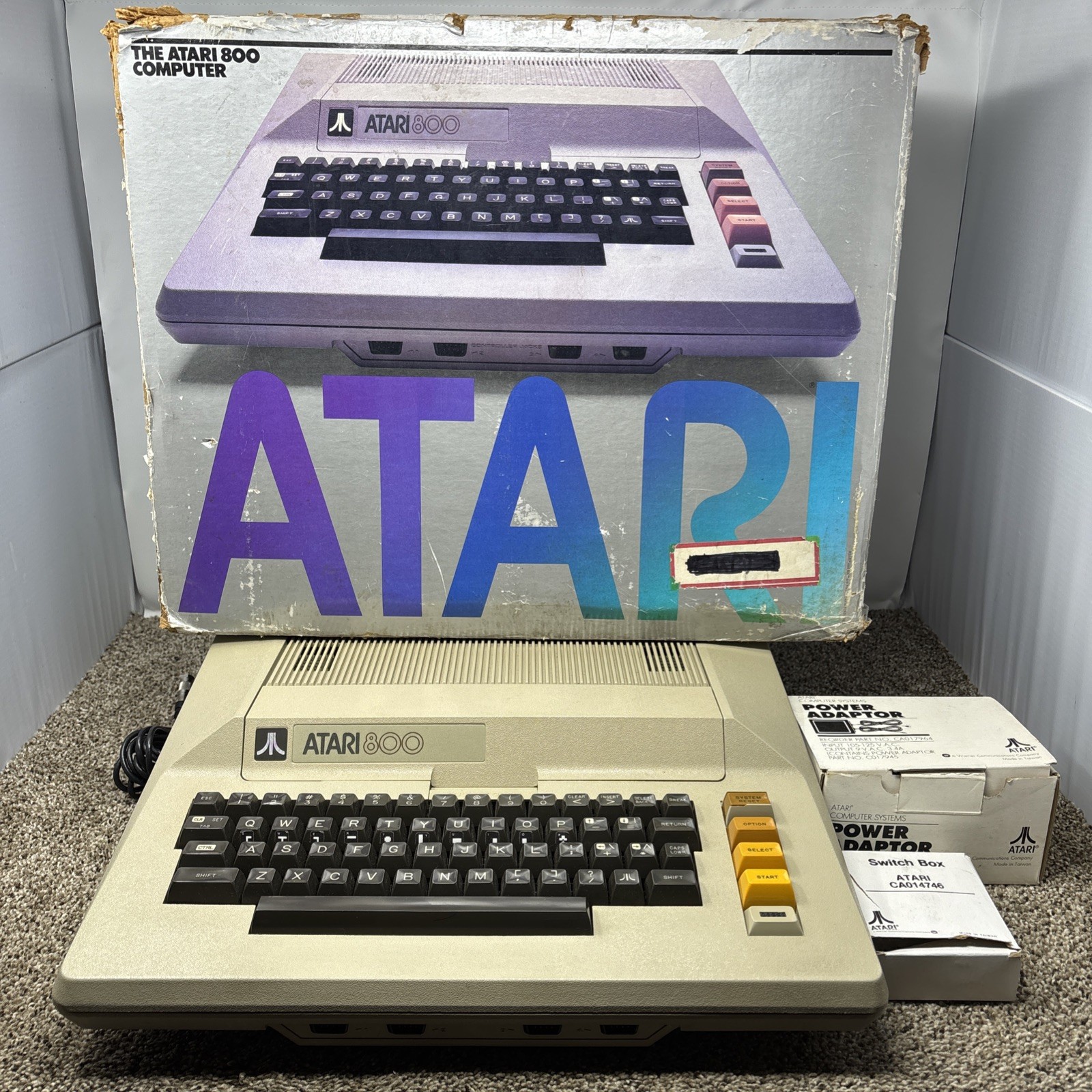 Atari 800 8-bit Computer System Fully Tested 48k With Original Box
