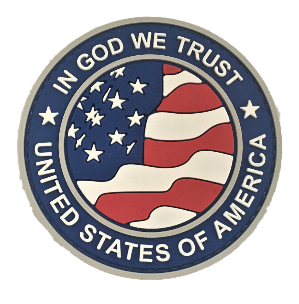 In God We Trust US Flag PVC Patch (Recon SEAL Special Forces Recon Topgun) 1204