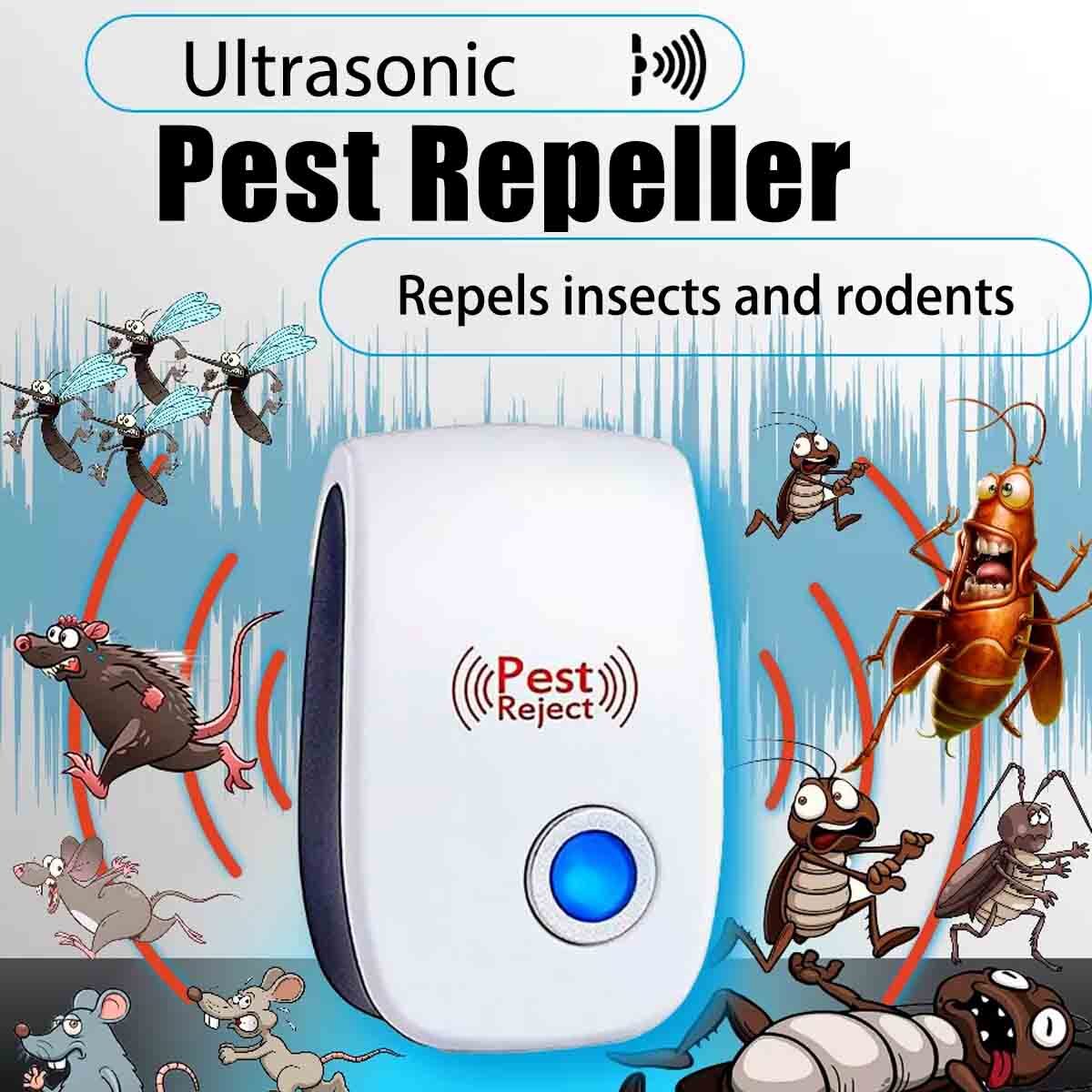 Mice Repellent Plug-Ins, Rodent Squirrels Repellent Indoor Ultrasonic Pest