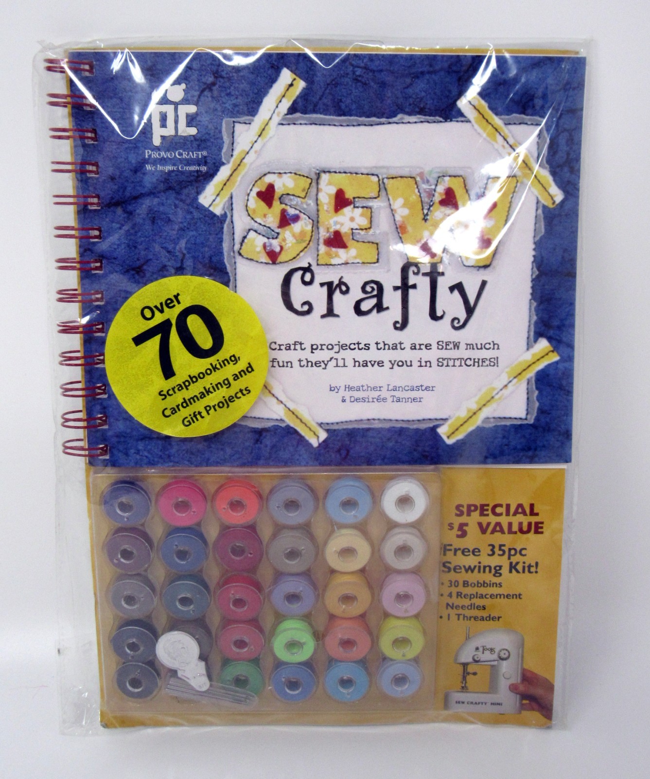 Provo Craft Sew Crafty Mini Compact Sewing Machine Plus Book New Sealed