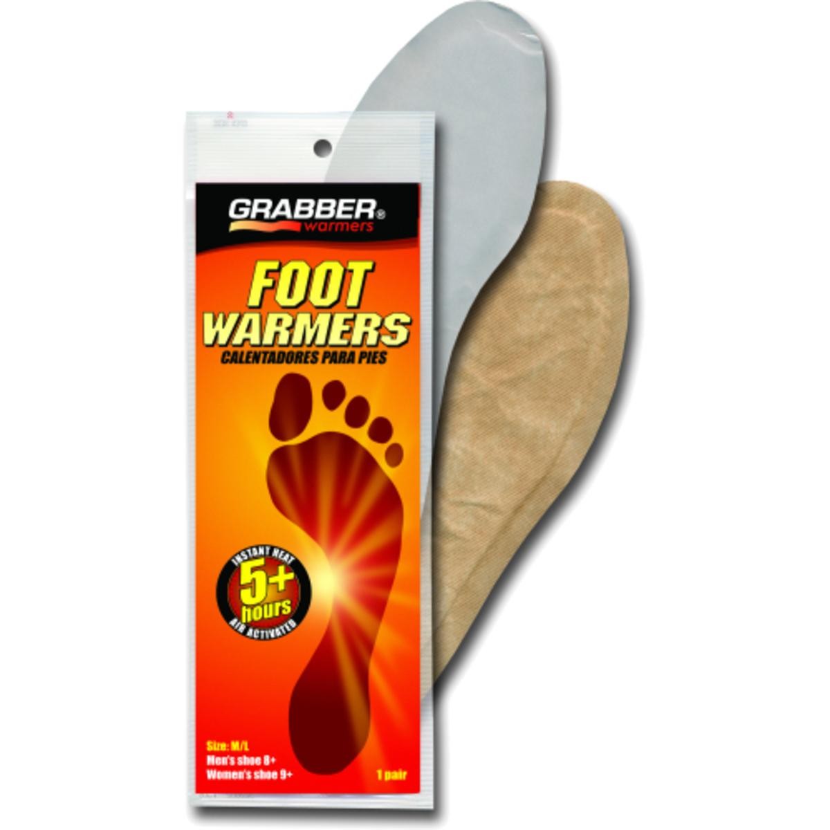 Grabber Small/Medium Insole Foot Warmers - 30 Pair Case