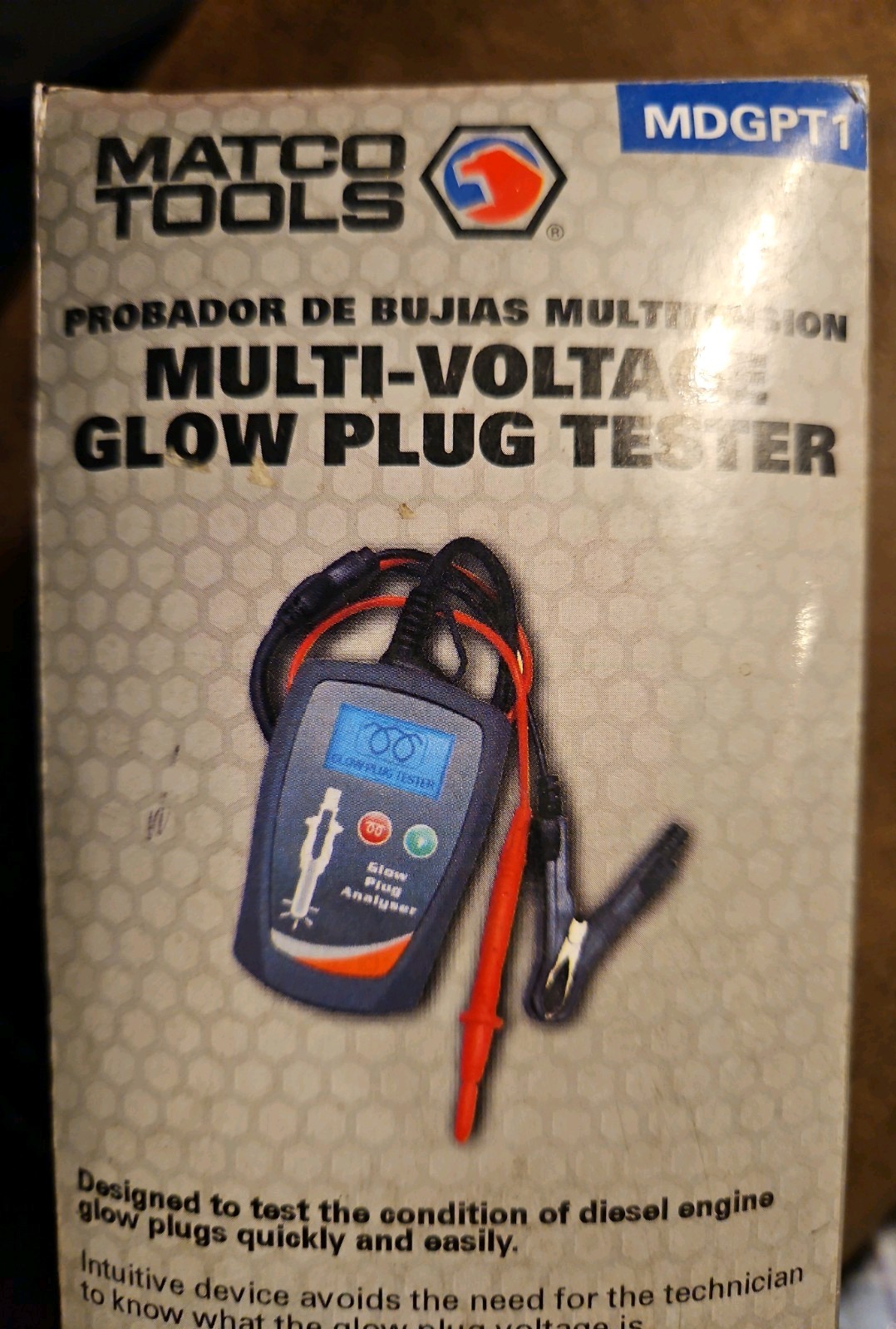 Matco Tools MDGPT1 Multi-Voltage Glow Plug Tester NEW