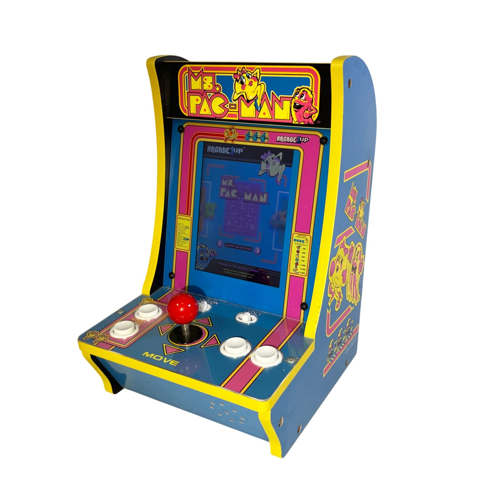 Arcade1Up 8261 Ms. Pac-Man Counter-Cade Arcade 4-Game Mini Machine