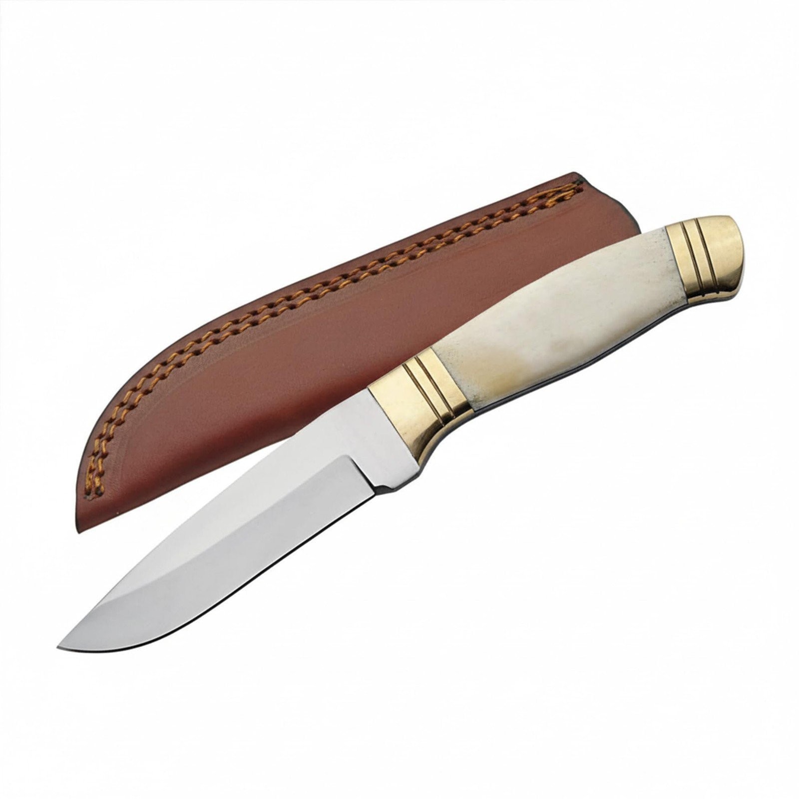 SZCO Full Tang Hunting Knife 8.25 Inch - Sleek Skinner Camping Knife with...