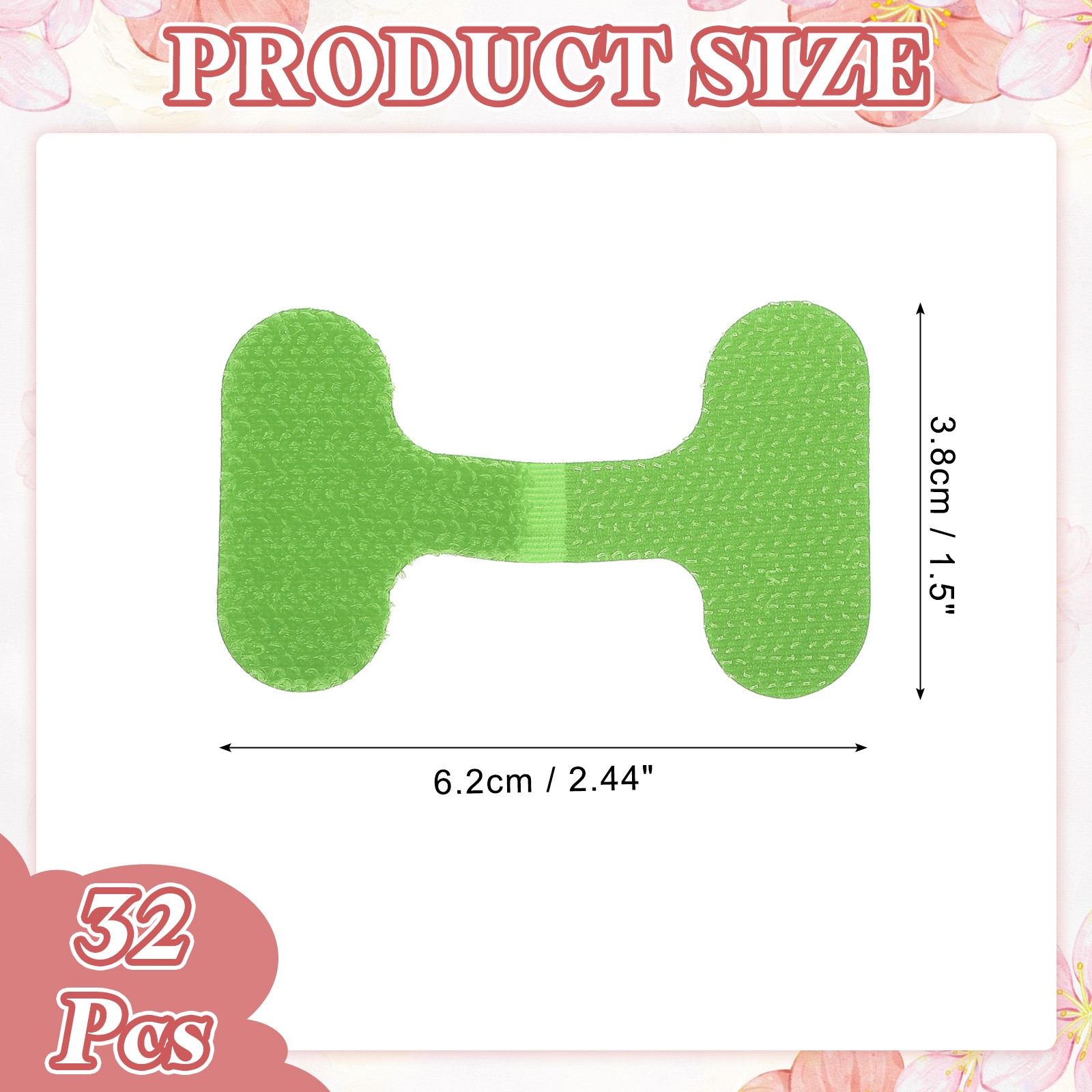 2.4 x 1.5 Inch Cable Labels, 32 Pcs Electronic Cable Identification Tags, Green
