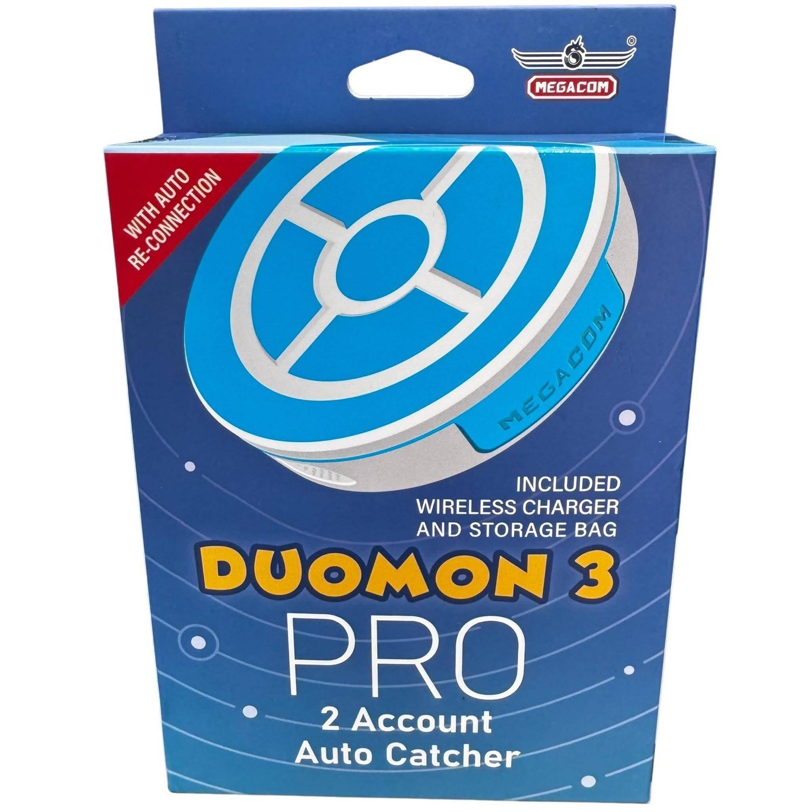 Megacom DuoMon 3 Pro 2 Account Auto Catcher Bluetooth IPX7 Waterproof SW-2 White