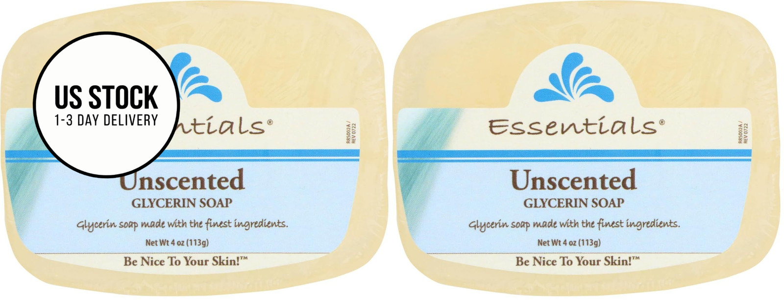 Clearly Natural, Glycerine Soap, Unscented, 4 oz (Pack of 4 Ounce 2)