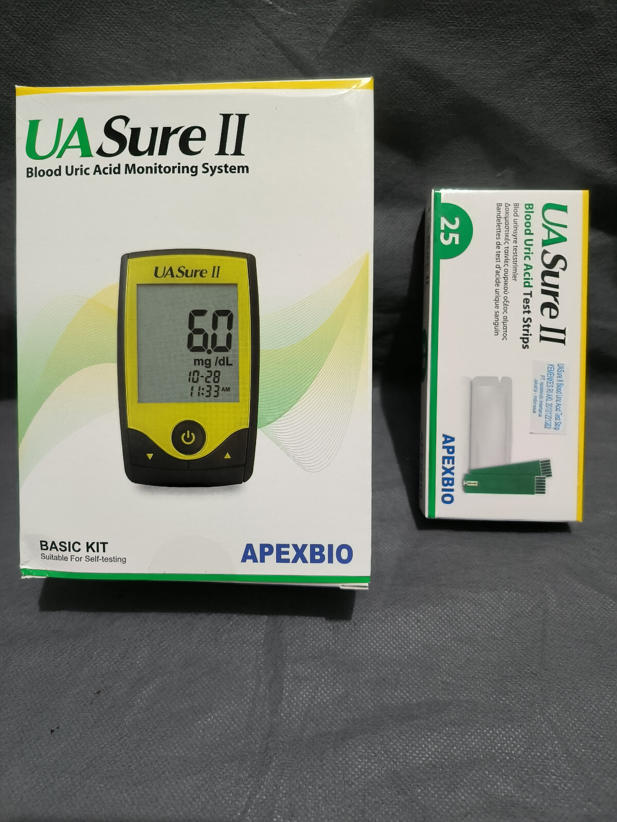 UASure II Blood Uric Acid Test Kit Meter for Uric Acid Home Gout Monitoring