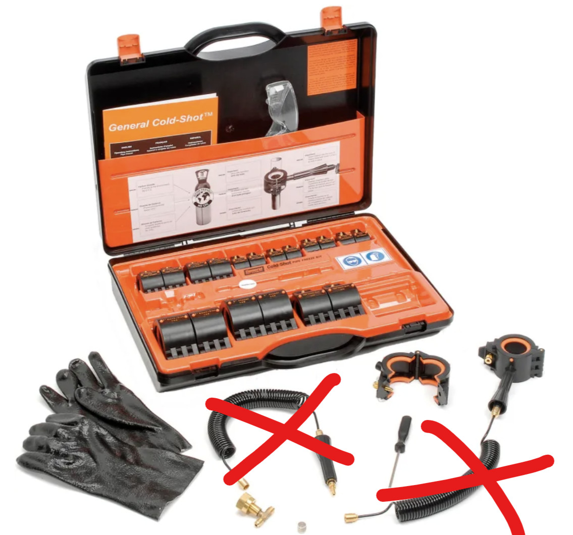 General Wire CST2 Cold-Shot Pipe Freeze Kit Without Hoses