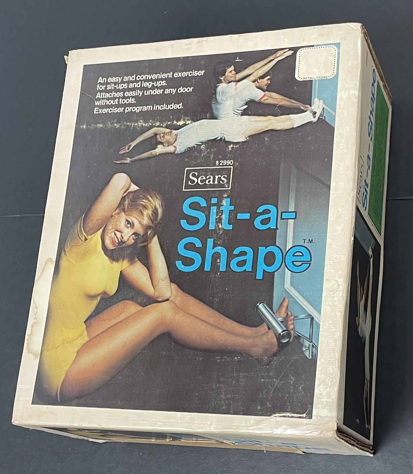 Vintage Sit A Shape Sears Exercise Bar No Tools Gym Fitness Workout New Sealed