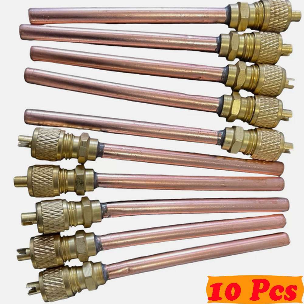 10X Service/Access Valve 1/4" SAE *1/4" OD *2.75" Stem Core AC Refrigeration Kit