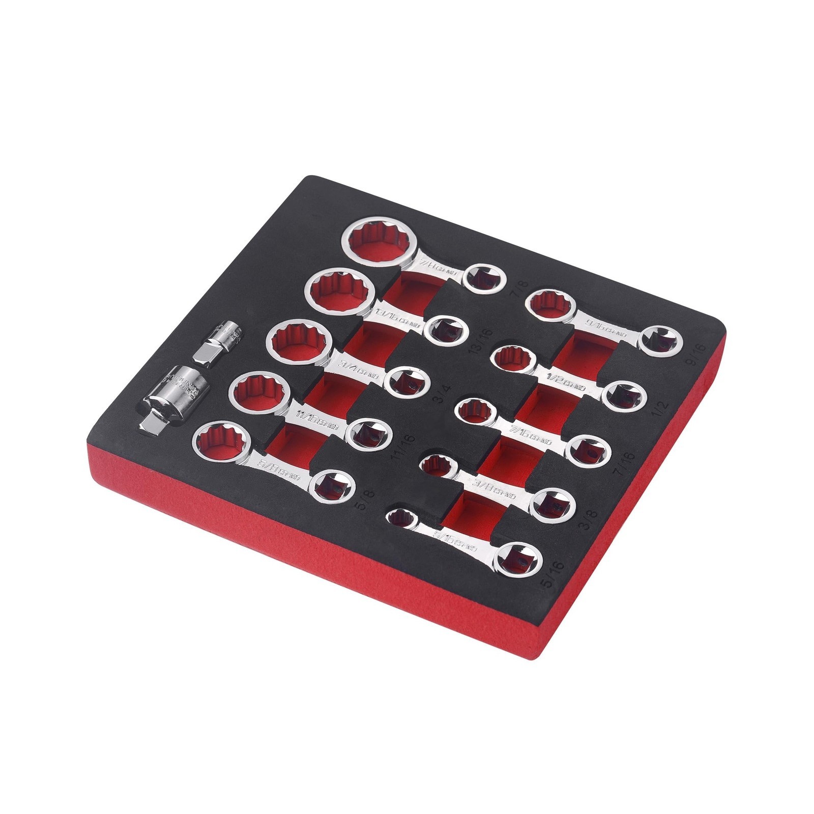12pc Torque Adapter Set SAE, 3/8" Drive with 1/2" and 1/4" Adapters