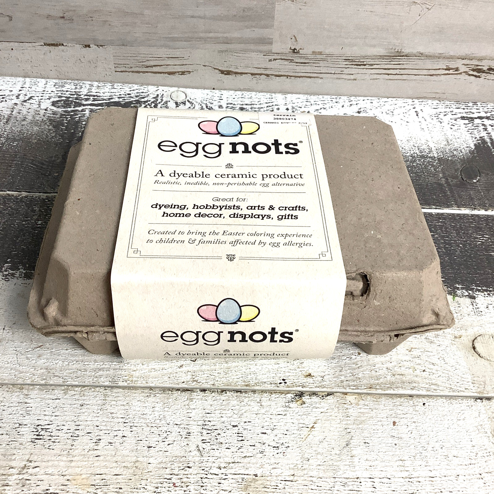 Eggnots 12 Dyeable Ceramic Eggs