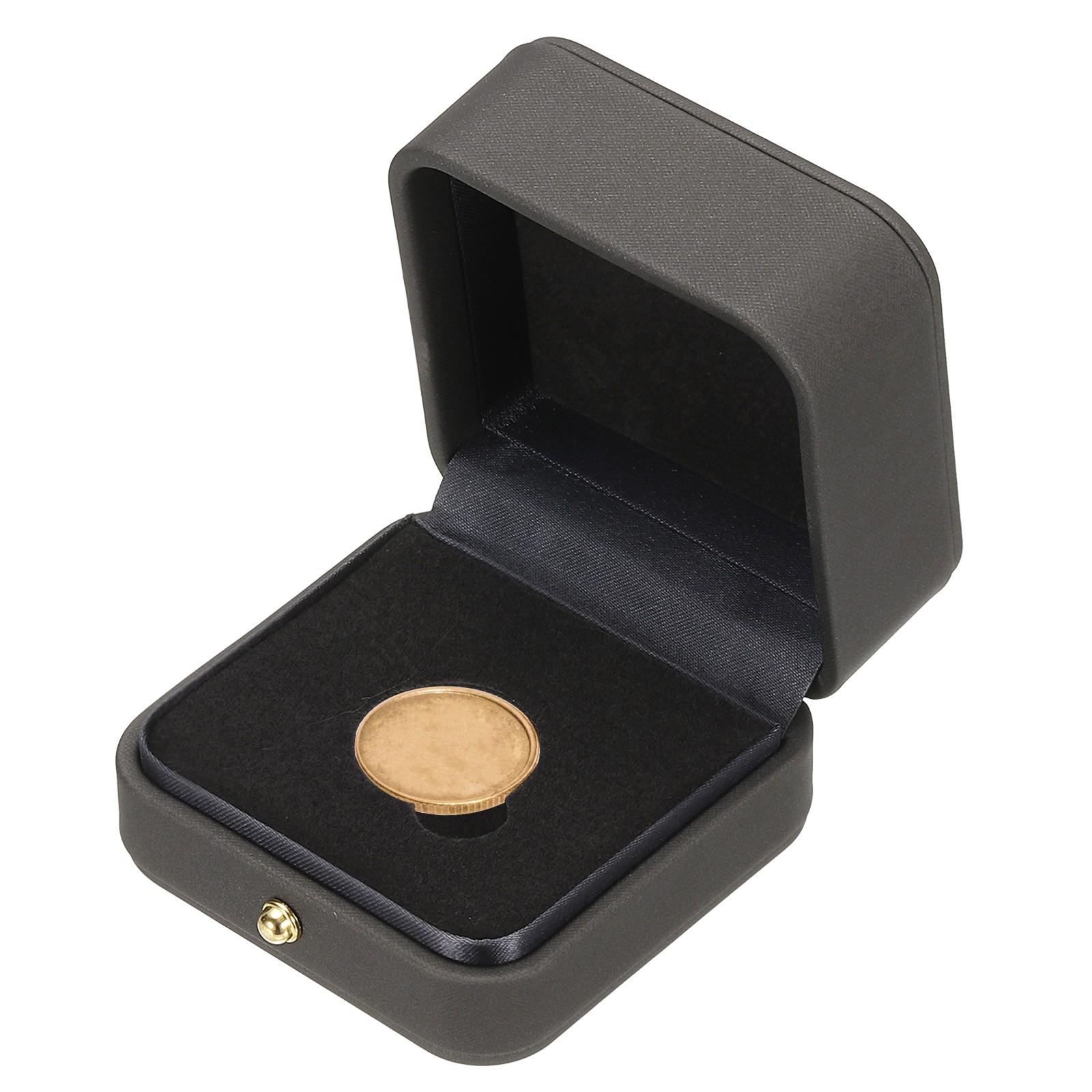 Coin display box, for 25mm coin display, grey