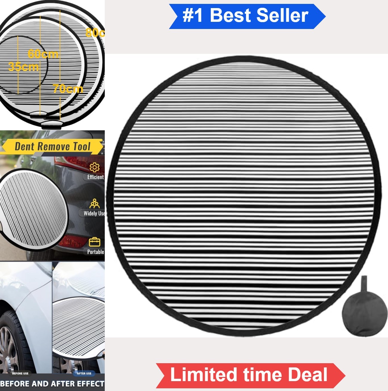 Dent Repair Lined Reflector Board Foldable Flexible Striped Light Panel PDR Tool