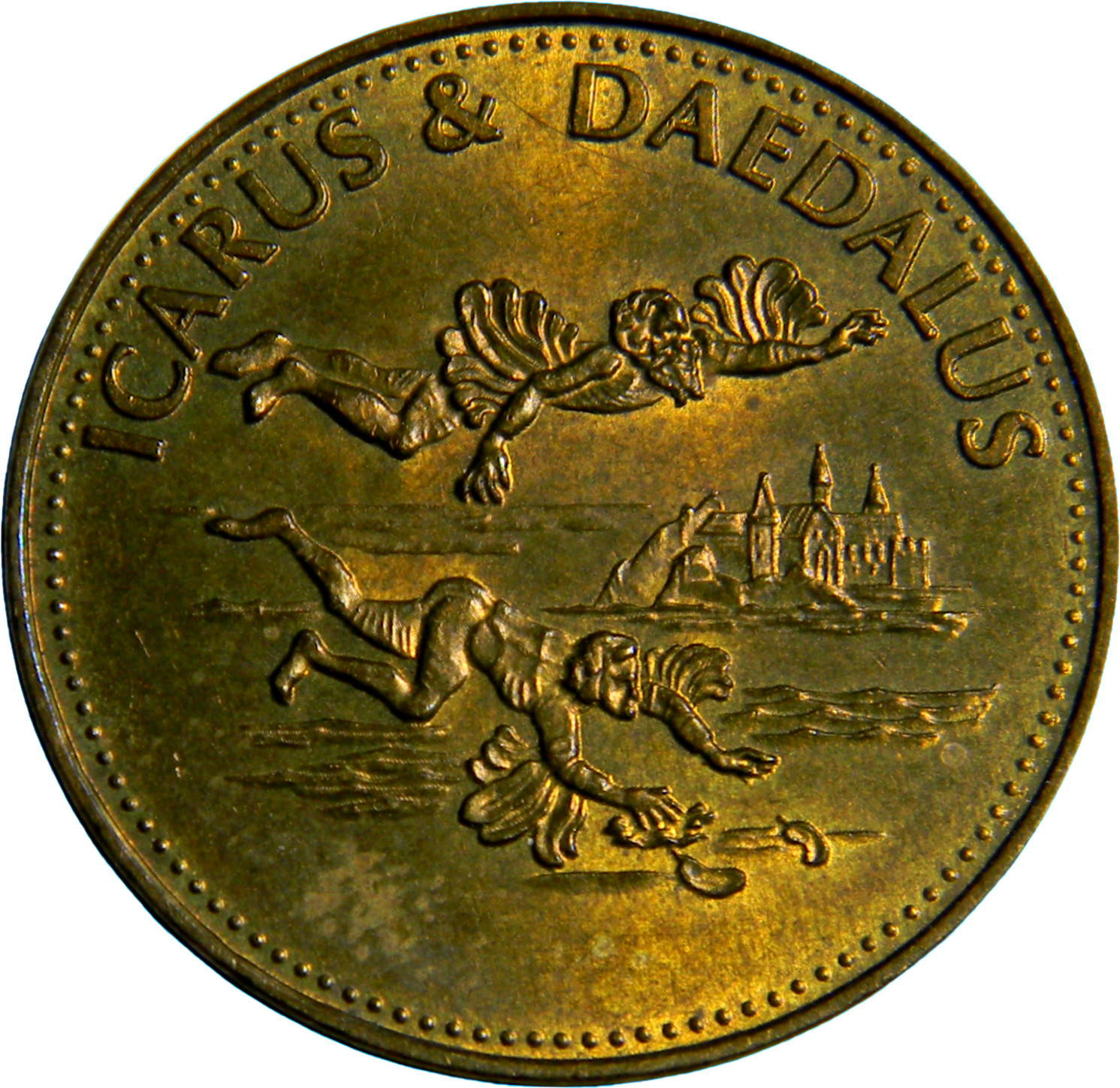 1969 France Shell Token -Icarus & Daedalus  ( 04648)