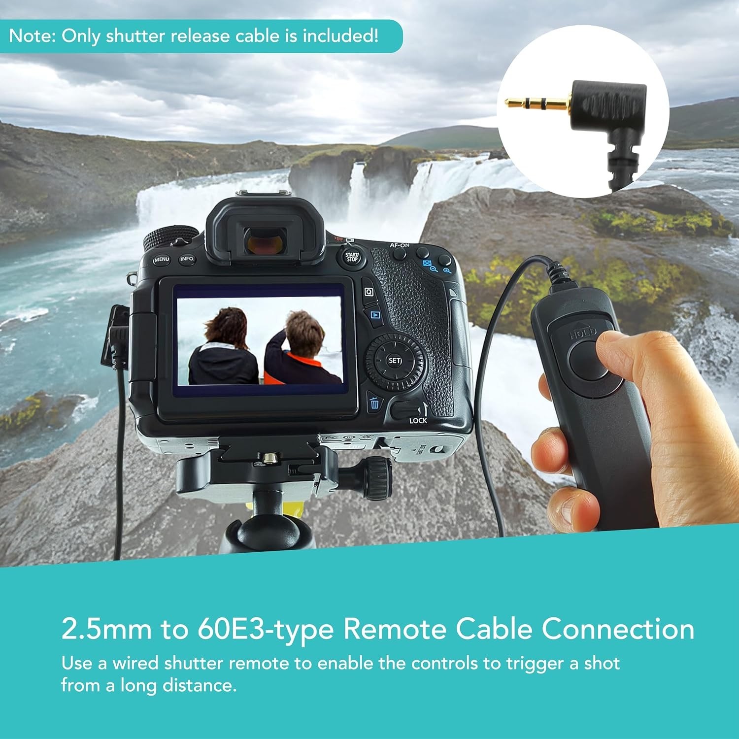 Wired Remote Shutter Release RS-60E3 f Canon EOS R6 V