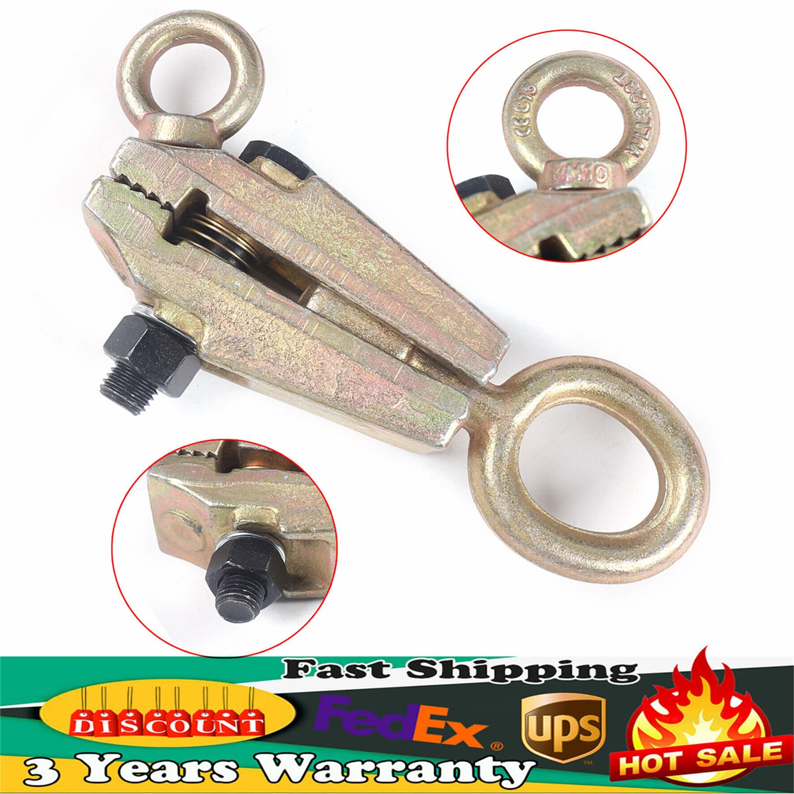 2-Way Automobile Sheet Metal Clamp Car Body Dent Repair Tool Pull Clamp Puller