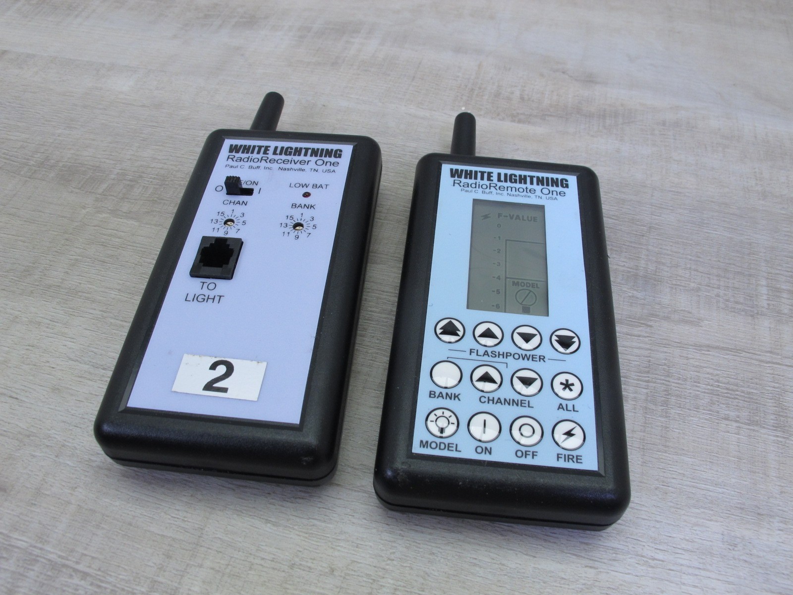 White Lightning Radio Remote Control - Transmit / Receive PAIR