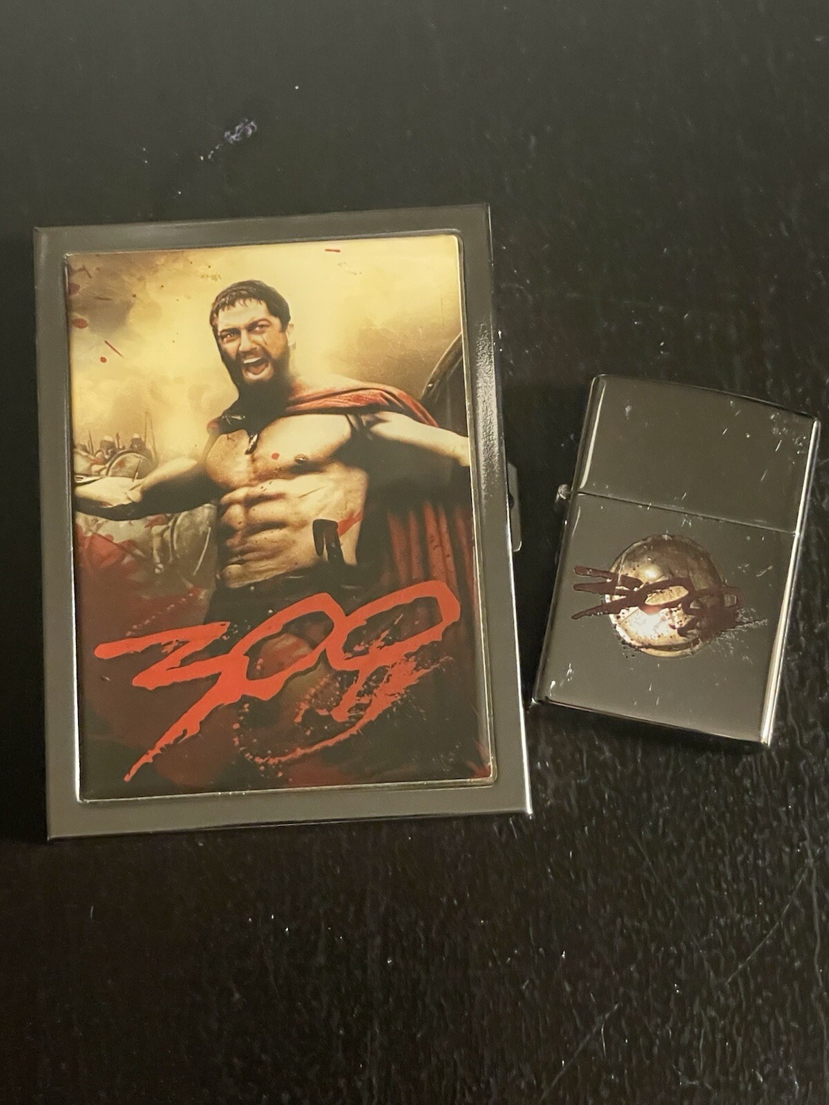 300 THE MOVIE - Cigarette, ￼Case And Lighter - New￼