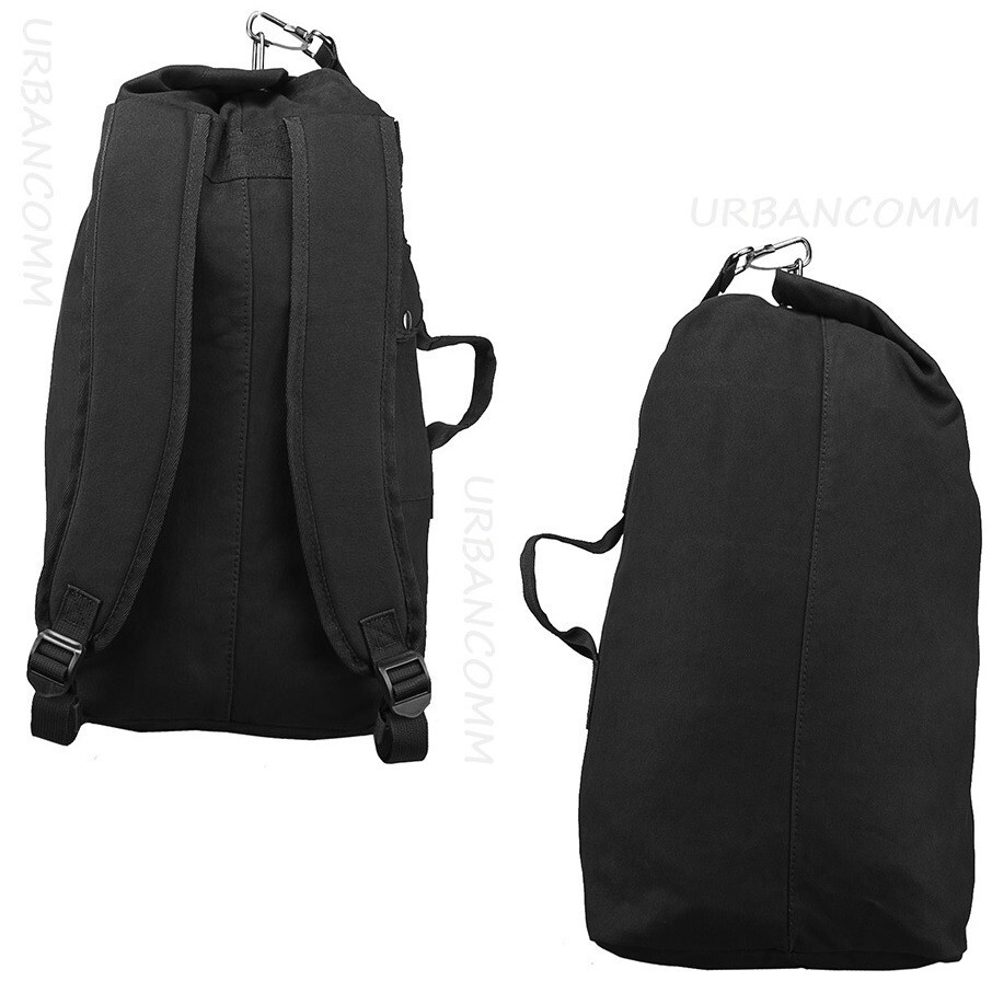 VISM Compact Sea Bag Backpack Top-Load Duffel Bag tactical camp hunt travel BLK