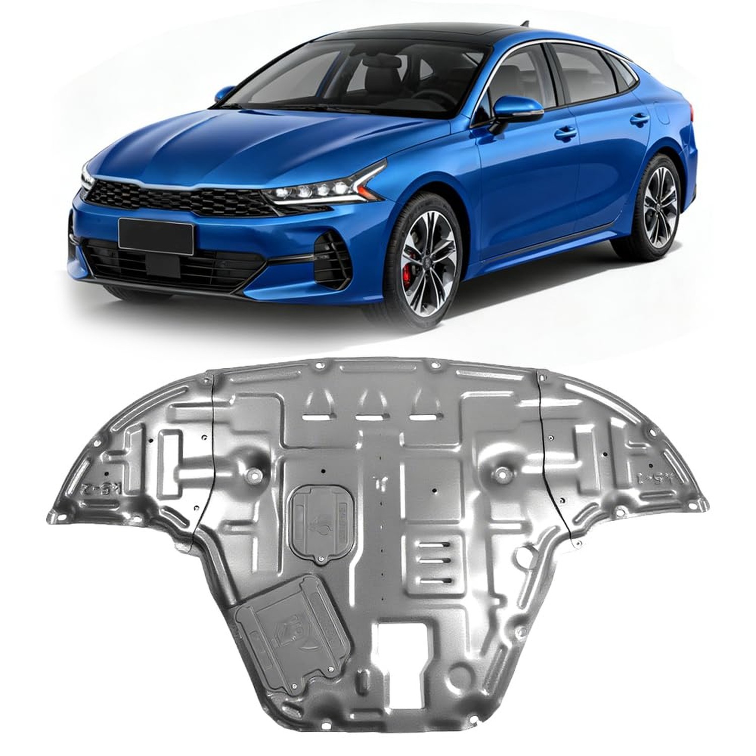 Front Skid Plate for Kia K5 2021 2022 2023 2024 2025 Engine Splash Shield Hea...