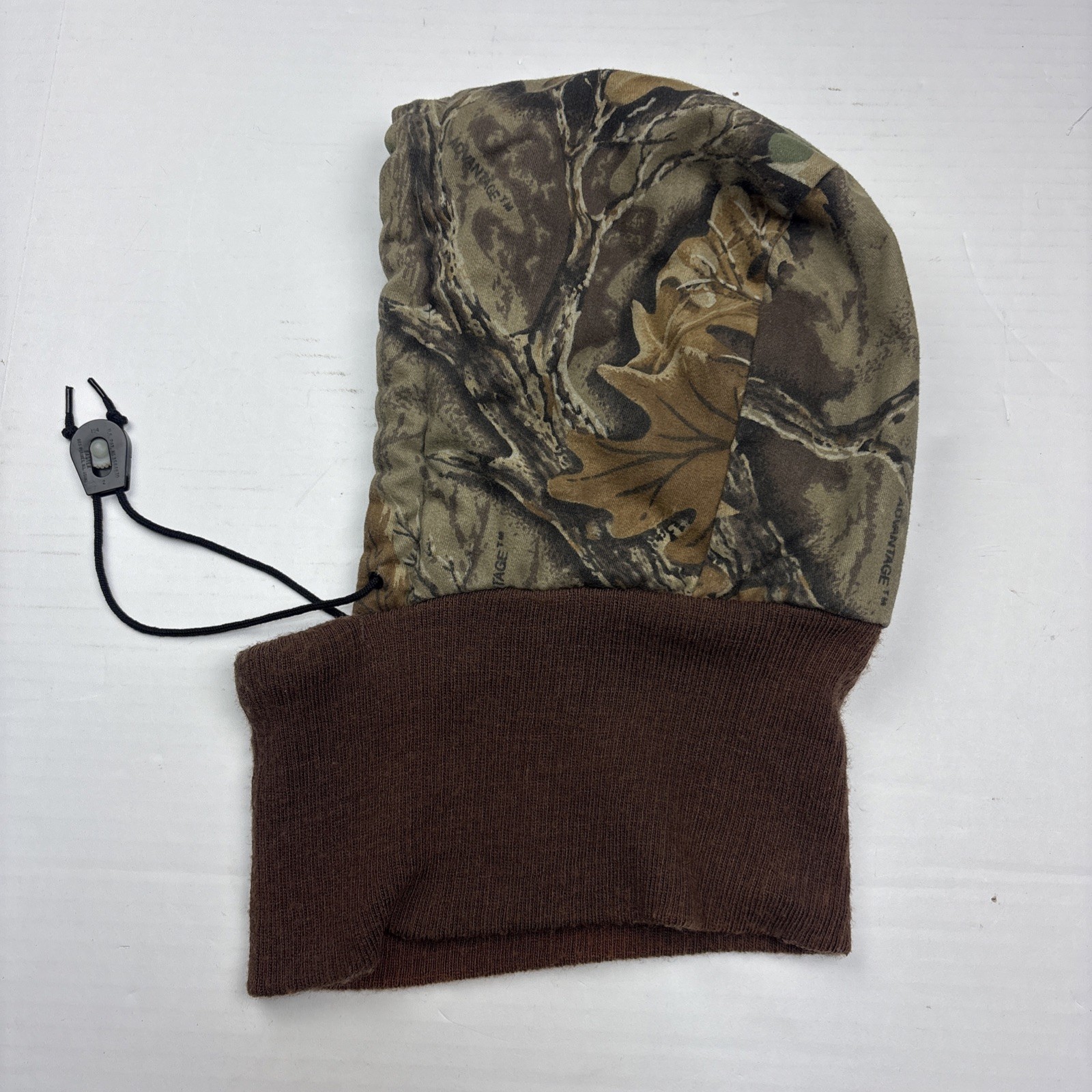 Vintage Walls Realtree Advantage Hood Blizzard Pruf Camo Knit Winter Warm Hunt