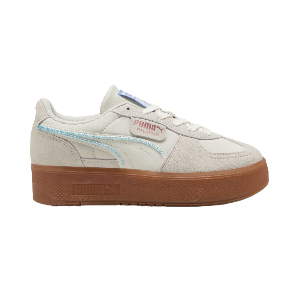 PUMA Palermo Elevata Gentle Meld Lace Up  Womens White Sneakers Casual Shoes 403