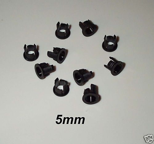 10 LED HOLDER / RETAINERS - PANEL MOUNTING 5mm LOCKS USA