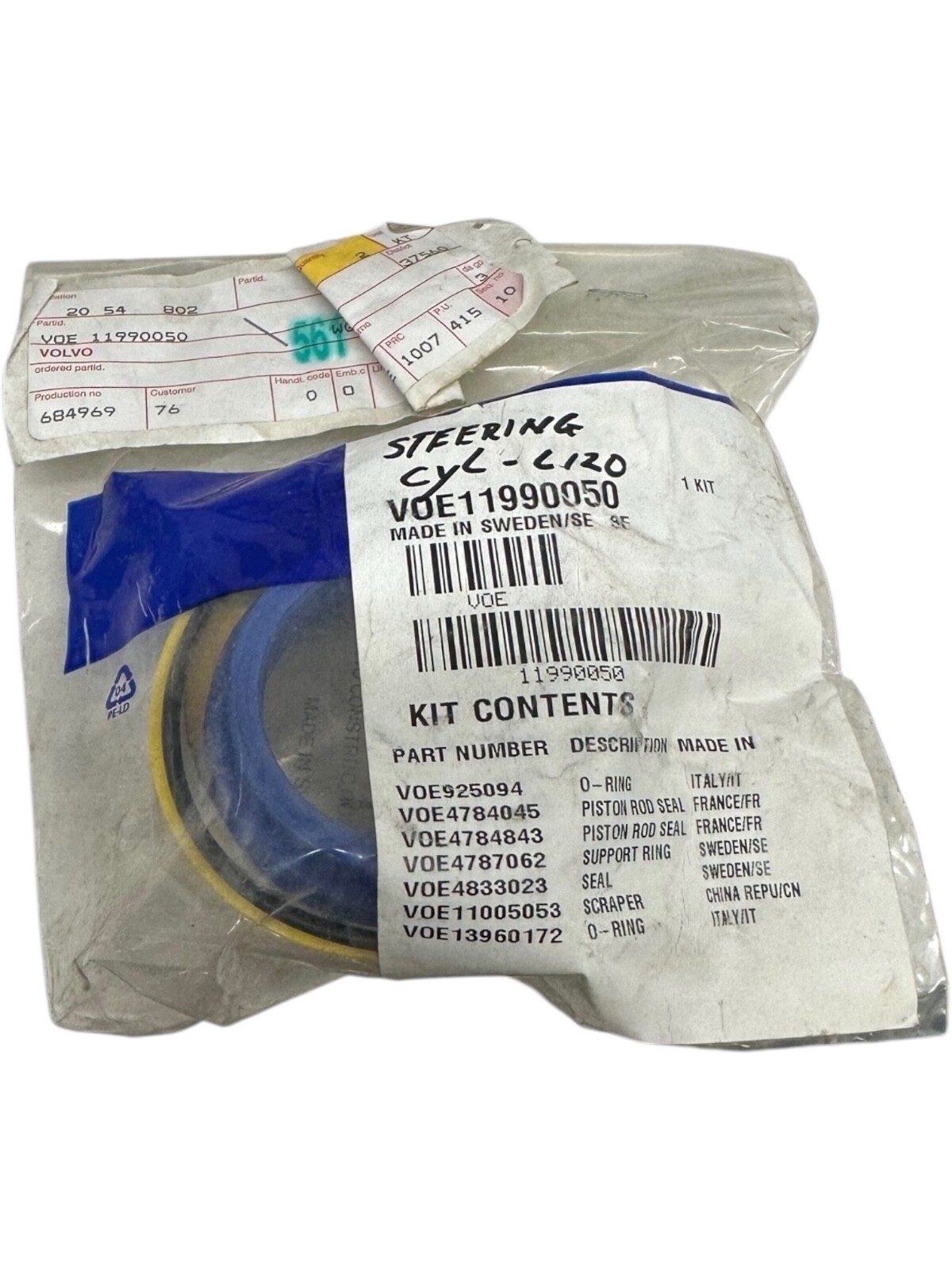 New Genuine Volvo VOE11990050, 11990050 Cylinder Seal Kit **SALE**
