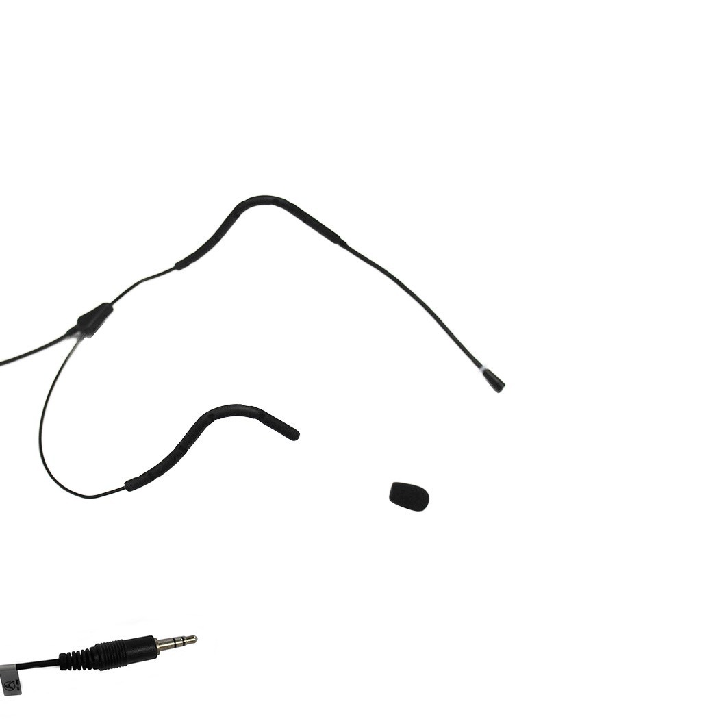 AVL623 Dual Ear Headset Microphone  w/ Bendable Boom - 3.5mm Stereo Connector