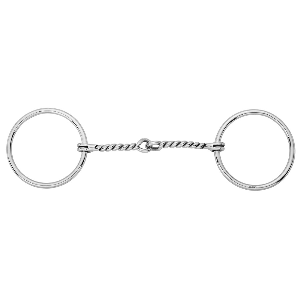 HILASON O Ring Bit Western Horse Equestrian Stainless Steel Loose W/Twisted