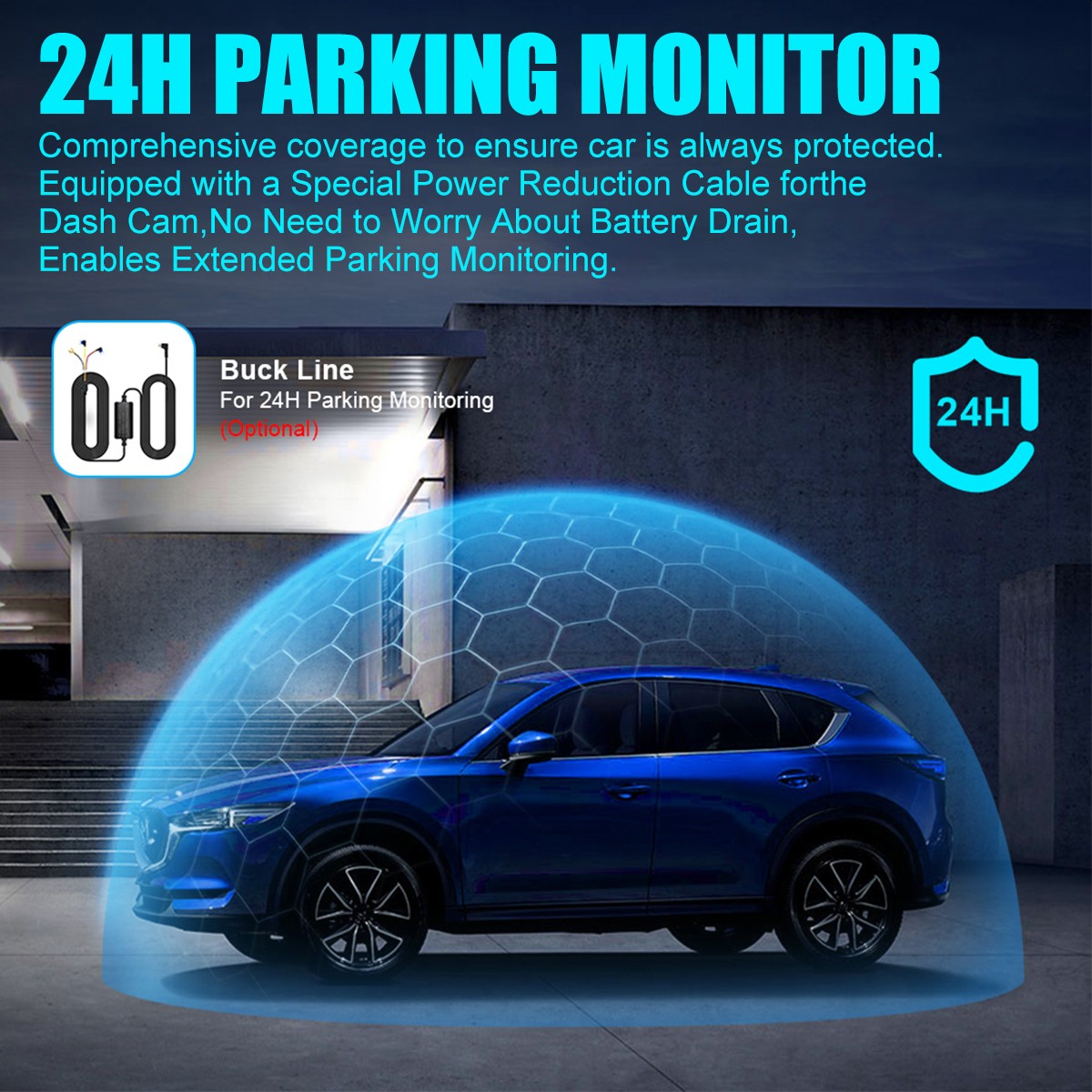 Dash Camera 4K Front &Rear Dash Cam Built-In WiFi & GPS App control Night Vision