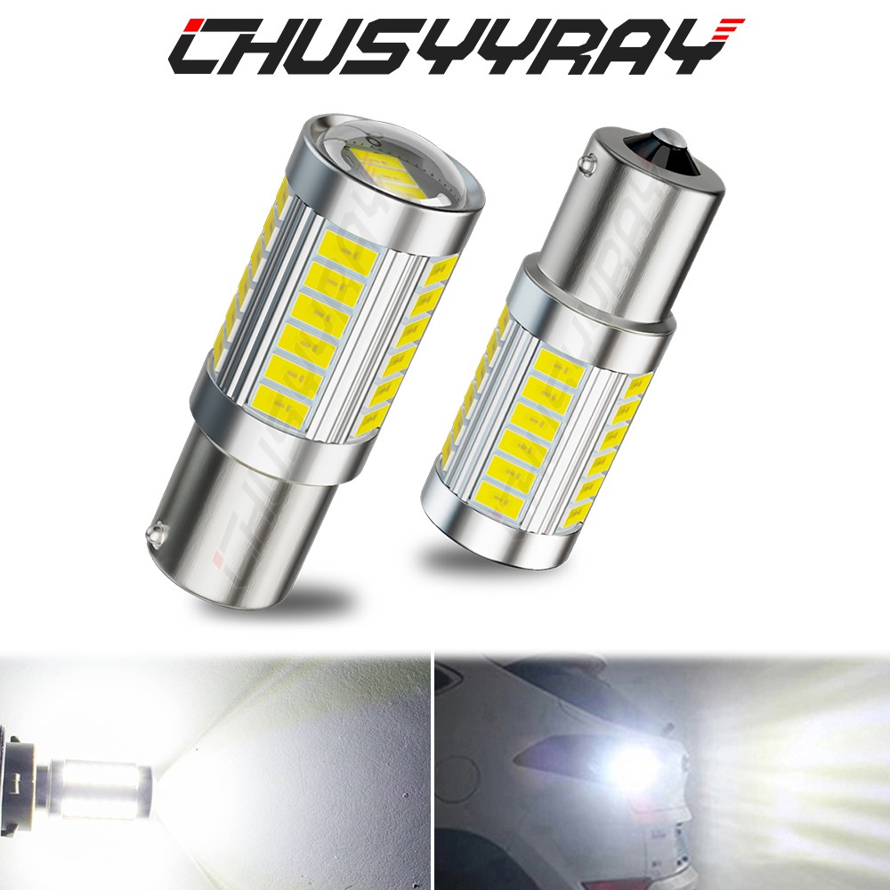 2PCS 1156 LED Reverse Light Reverse Backup Bulbs 6000K White Parking DRL Lamp
