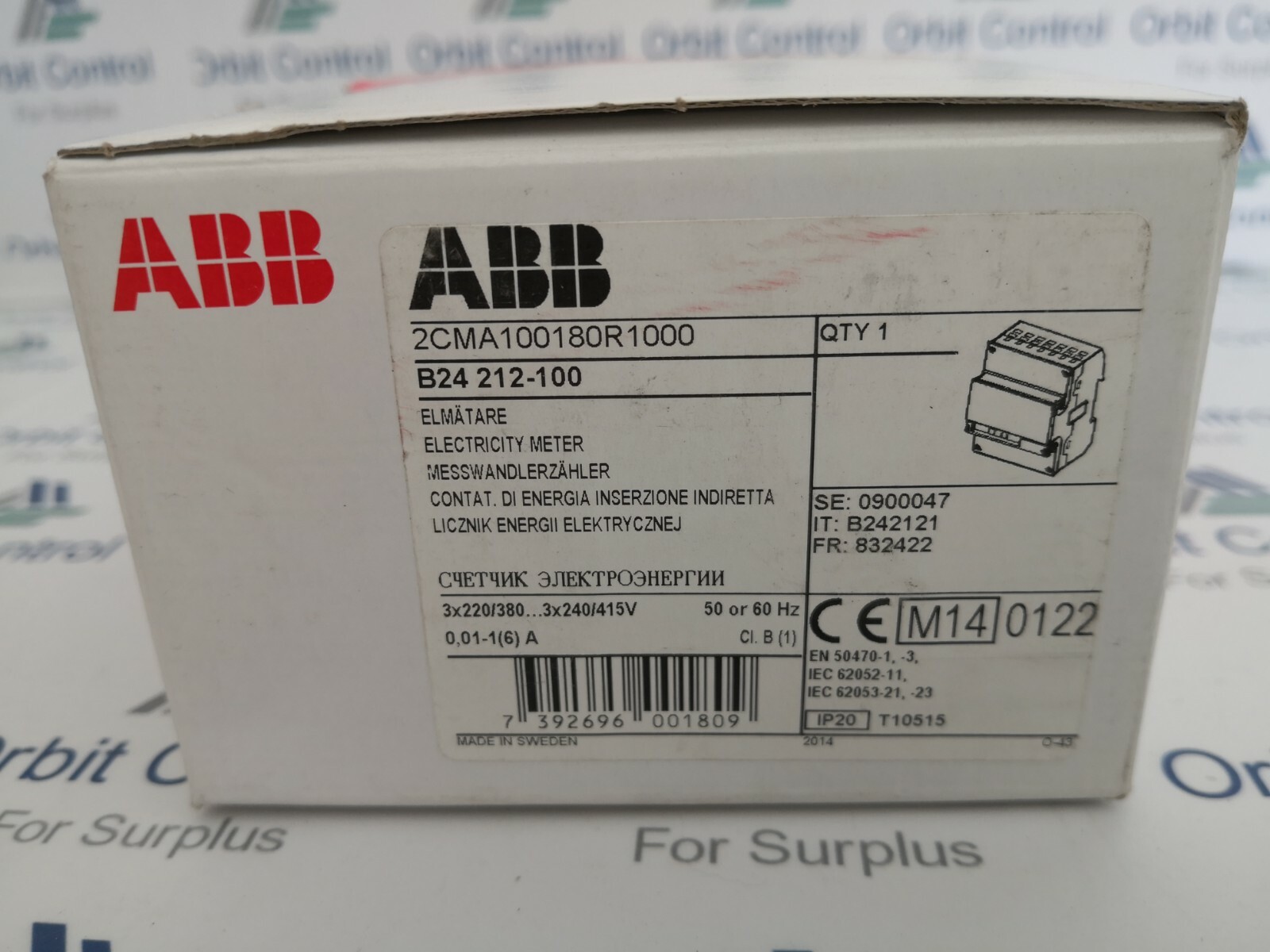 ABB  2CMA100180R1000 B24 212-100 Electricity Meter