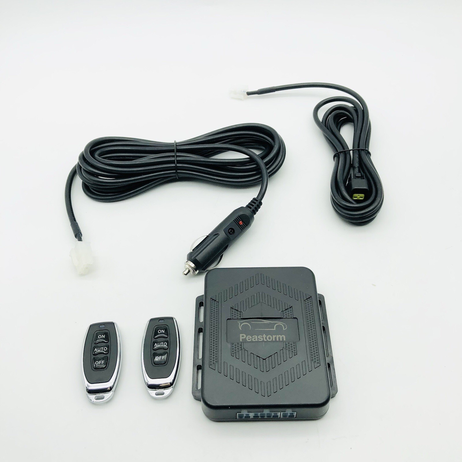 PEASTORM 2 Way Car Alarm System remote Start LCD Pager Display vibration alarm