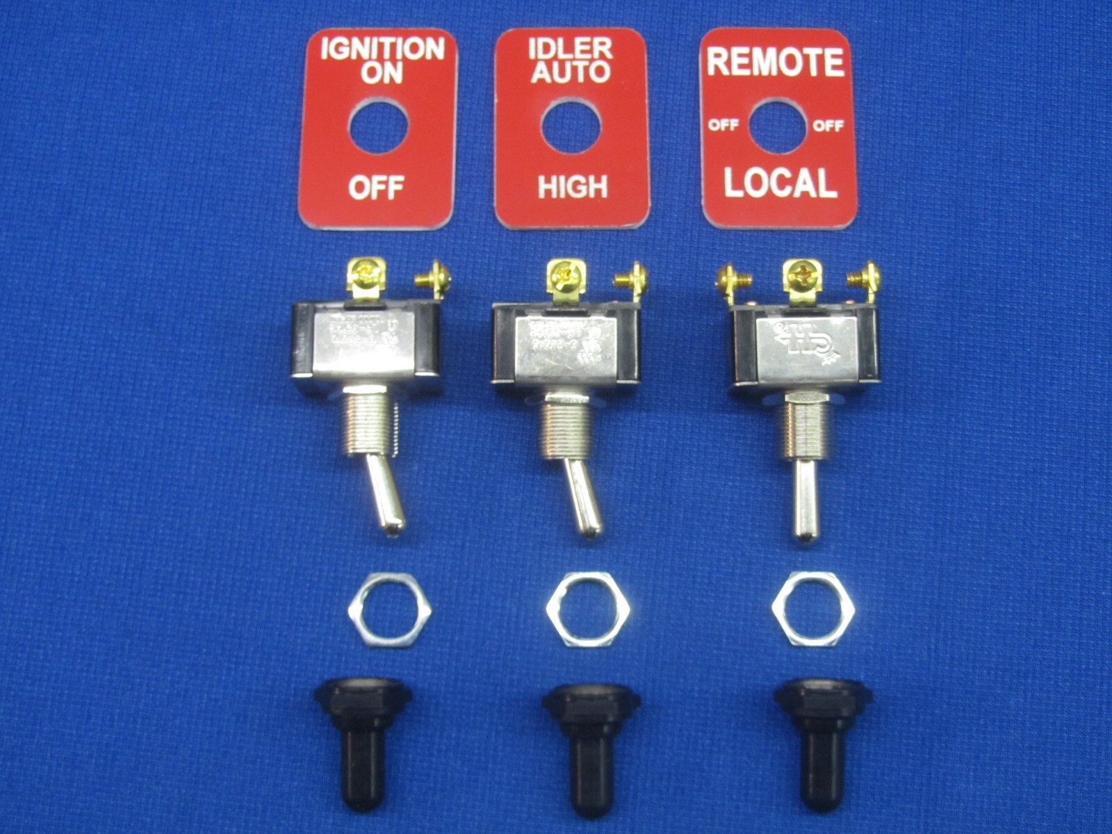 Fits Lincoln Rig Welder Sa 200 250 Toggle Switch Apm Hexseal & RED legend Plates