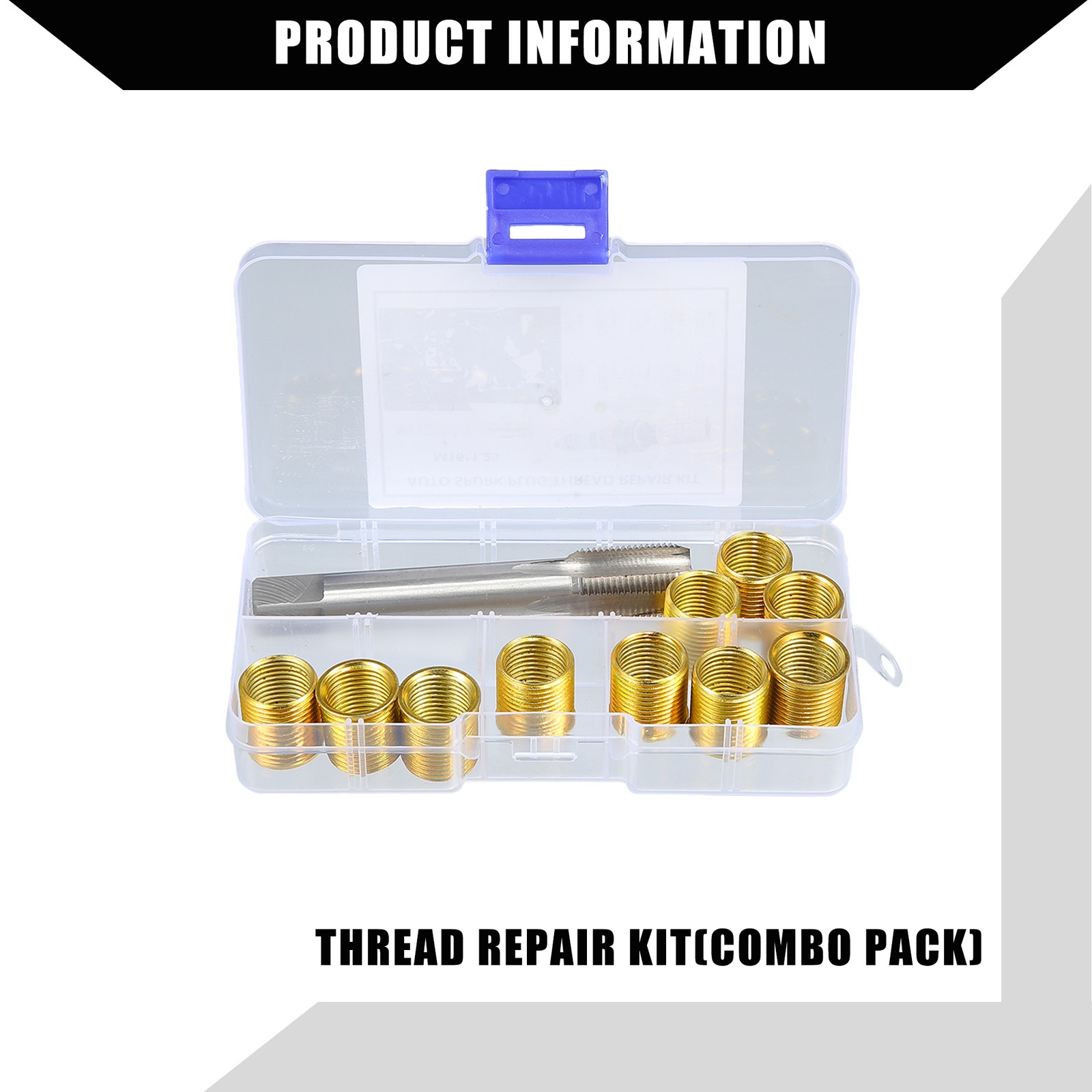 Universal Piece of 1 Spark Plug Thread Repair Tools with M14x1.25 Inserts