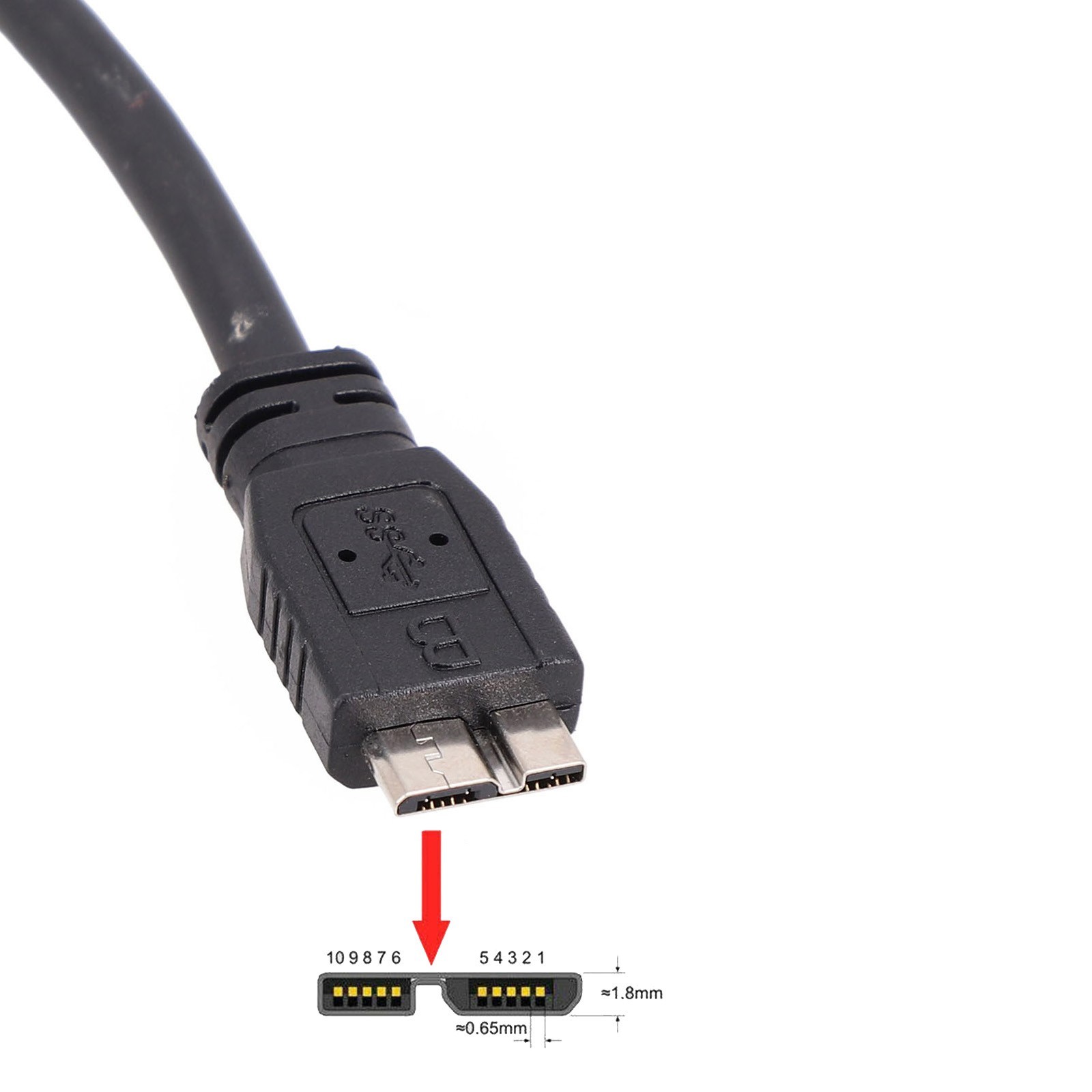 Efficient Transfer Cable For SEAGATE BACKUP PLUS SLIM External Hard Drive