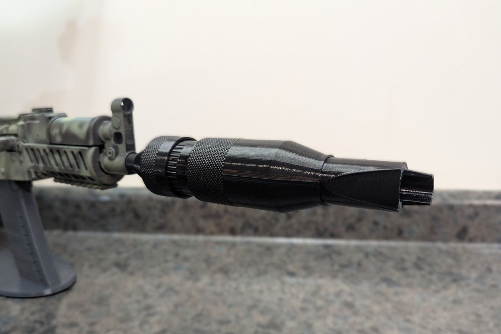Airsoft 14mm CCW Barrel Extension PBS, AEG, GBB, Black, Toy, Tactical, Accessory