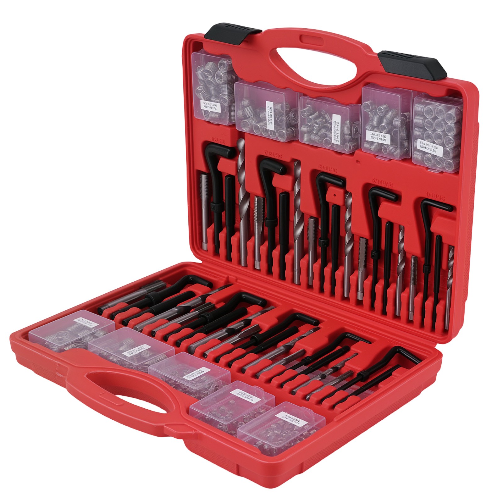 338Pc Engine Thread Insert Repair Kit SAE Metric for Automotive Tool Set