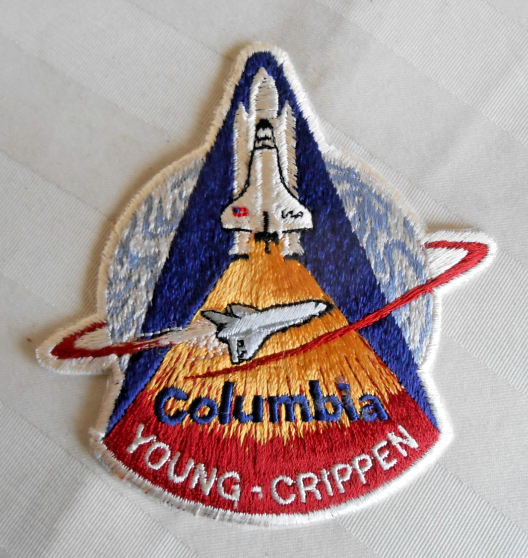 NASA Columbia STS-1 Young Crippen Mission 4.5" Patch Unused