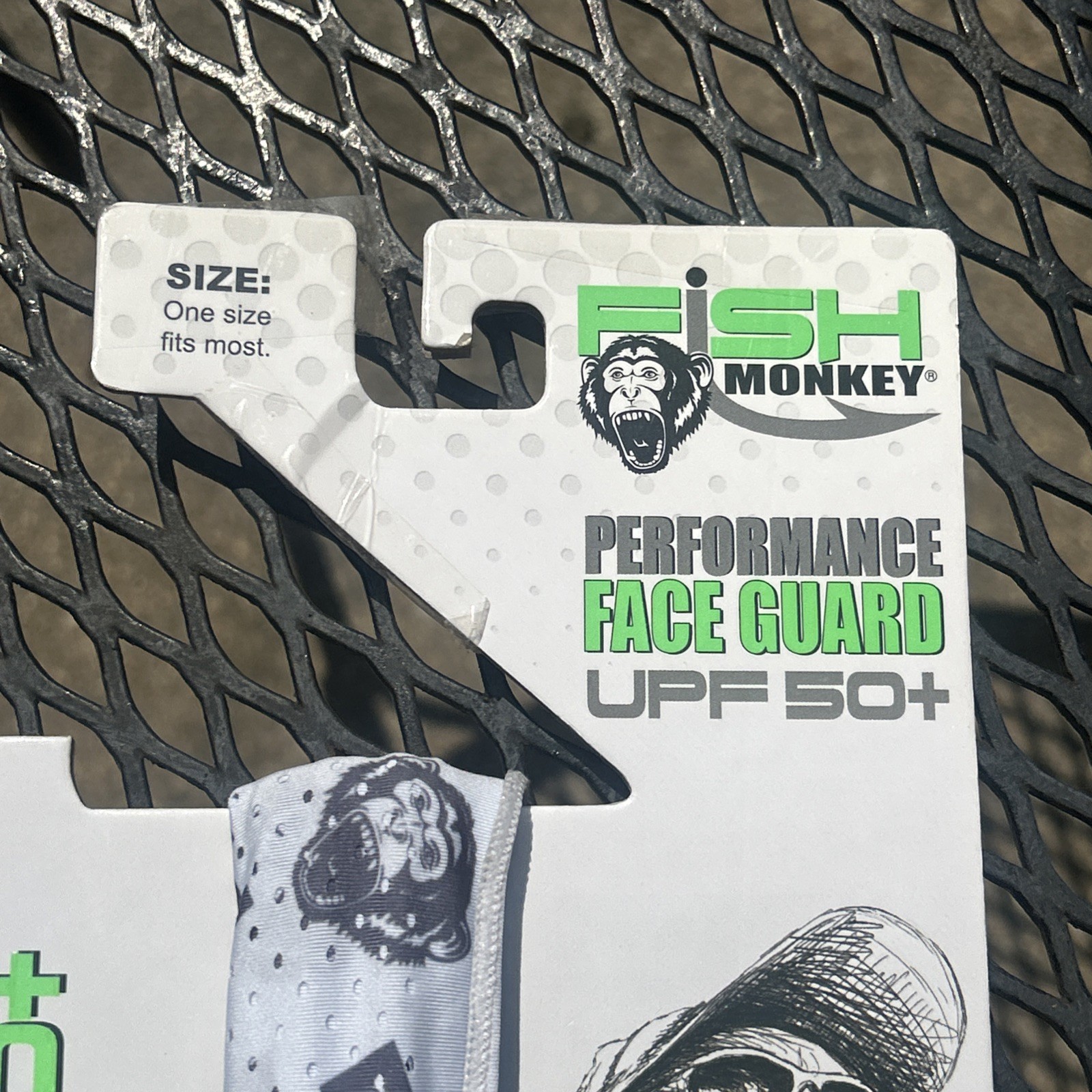 Fish Monkey - Performance FACE GUARD - UPF 50+ White- NEW!