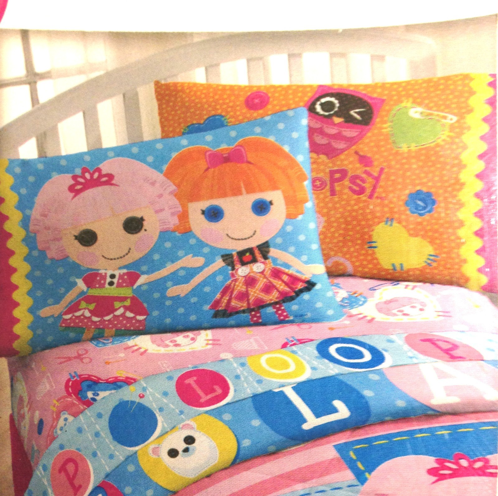 Lalaloopsy 2Pk. Set Pillowcase Cotton Rich 200 Fiber Pillowcases Cartoon Bedding