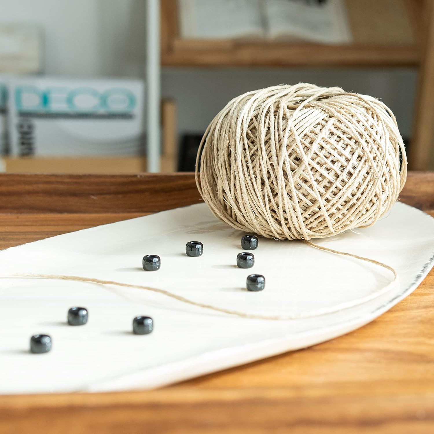 Heavy Duty US Basics - Roll of 100% Natural Strong Hemp Fibers Cord 400 Feet 26