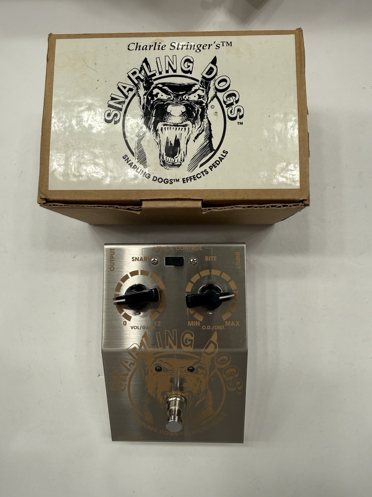 Snarling Dogs SDP-1 Tweed E. Dog Tube Overdrive Guitar Effect Pedal + Box